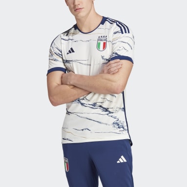 Heren Voetbal wit Italië 23 Uitshirt