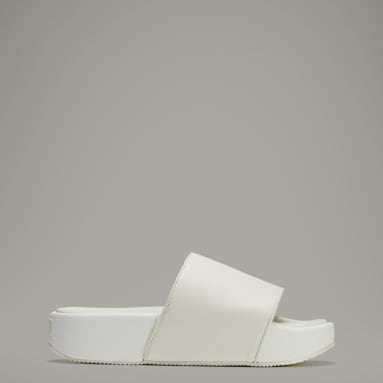 Y-3 สีขาว รองเท้าแตะ Y-3