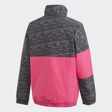 Cortavientos adidas x Classic LEGO® Bricks Half-Zip Warm Burgundy Niño Sportswear