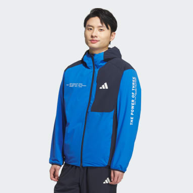 アディダスアダプテーション レギュラーフィット ストレッチ ウーブン フード付き フルジップ トラックトップ