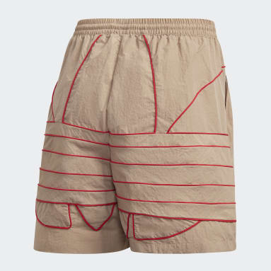 Women Originals Brown Adicolor Large Logo Shorts