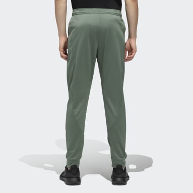 Sojanya (Since 1958) Men's Cotton Blend Pista Green Solid Formal Trousers