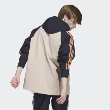 Männer Originals SST Hooded Windbreaker Braun