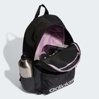 Women Training Black Essentials Linear Backpack Small