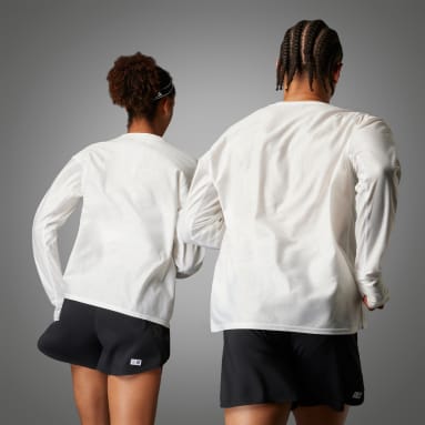 Running White Made to Be Remade Running Henley Shirt (Gender Neutral)