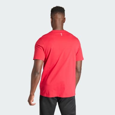Camiseta Essentials Trefoil Ajax Rojo Hombre Fútbol