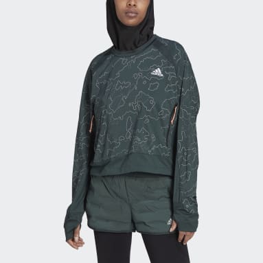 X-City Running Crewneck Jakke Grønn