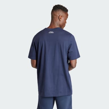 T-shirt Trefoil Essentials do Real Madrid Azul Homem Futebol