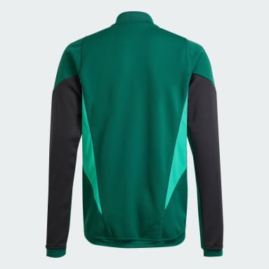 Sudadera entrenamiento Manchester United Tiro 23 Verde Niño Fútbol