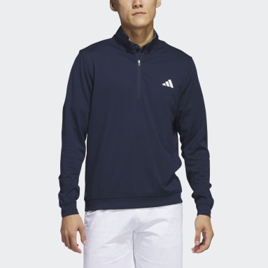 Mænd Golf Blå Elevated 1/4-Zip trøje