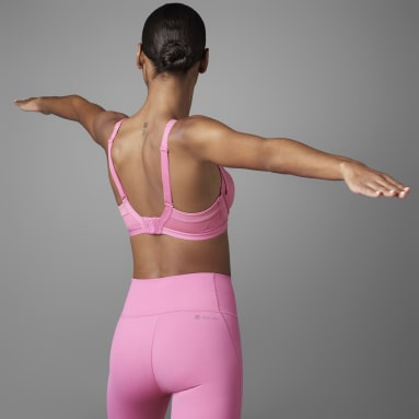 Top Deportivo Collective Power TLRD Impact Luxe Soporte Alto Rosa Mujer Training