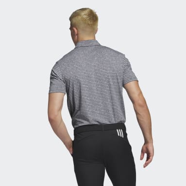 Men Golf Black Go-To Striped Golf Polo Shirt
