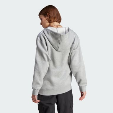 Hoodie adicolor Classics 3-Stripes Full-Zip Grigio Donna Originals