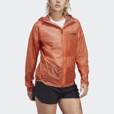 Women TERREX Orange Terrex Agravic 2.5-Layer Rain Jacket