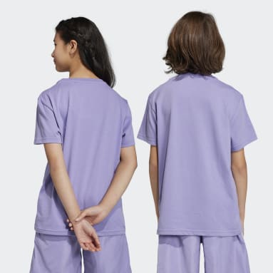 Kids Originals Purple Trefoil Tee