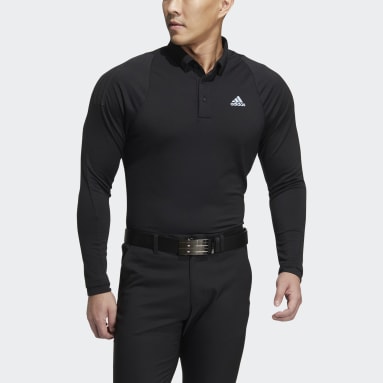 남성 Golf Black 콜드레디 긴팔 폴로 셔츠