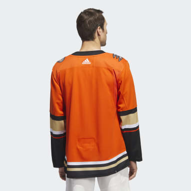 Men Hockey Orange Ducks Authentic Jersey
