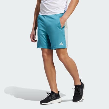 Men Training Turquoise Train Essentials Seasonal Camo Shorts