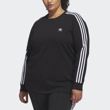 Frauen Originals adicolor Classics Longsleeve – Große Größen Schwarz