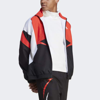 남성 sportswear Black 컬러블록 트랙탑