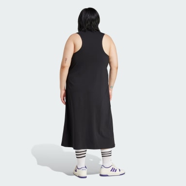 Šaty Essentials 3-Stripes Long Racerback (plus size)