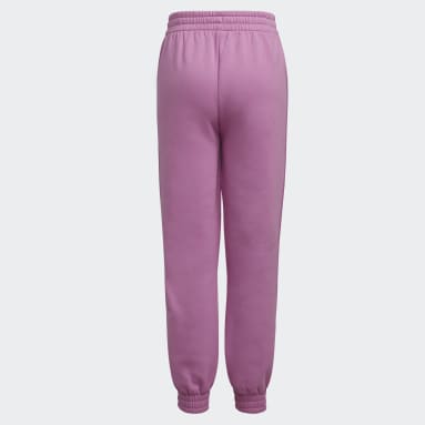Youth Training Purple 3-Stripes Regular Fit Fleece Jogger Pants
