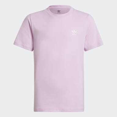 Remera Adicolor Violeta Niño Originals