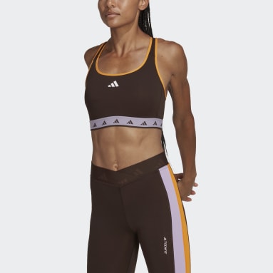 Nữ Tập Luyện Áo Bra Medium Support Techfit Powerreact Hyperglam
