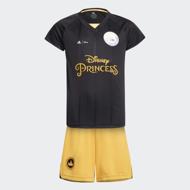 Conjunto de Fútbol Princesas de Disney Negro Niña Sportswear