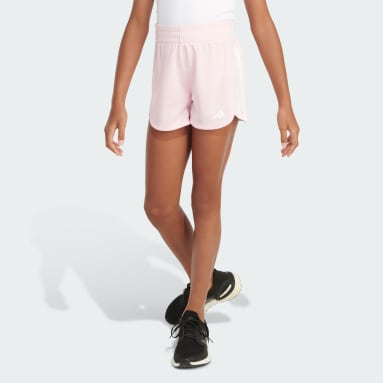 Youth Training Pink S24 3S MESH PACER SHORT