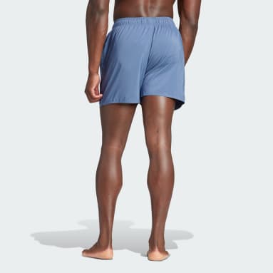 Mænd Sportswear Blå Solid CLX Short-Length badebukser