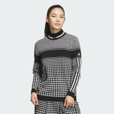【ゴルフ】PRIMEKNIT ハウンドトゥース モックネック セーター