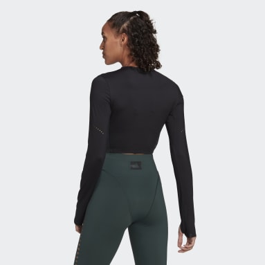 Polo Best of adidas Manga Larga Negro Mujer Training