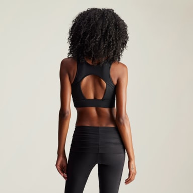 Black crop top adidas top