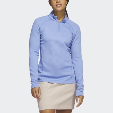 Pull de golf 1/4-Zip Bleu Femmes Golf