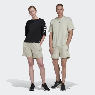 sportswear Green Botanically Dyed Shorts (Gender Neutral)
