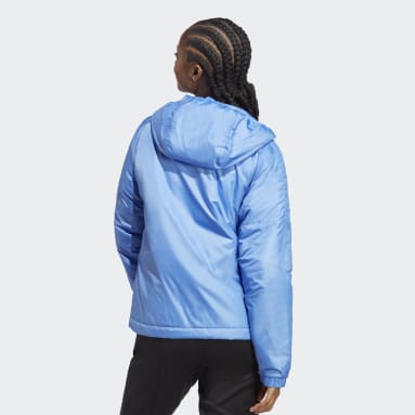 Women's Sportswear Blue Essentials Insulated Hooded Jacket