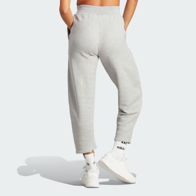 Women Sportswear Grey Lounge French Terry Barrel-Leg Pants