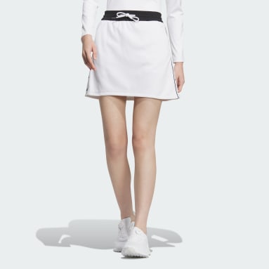 DISCOUNT GOLF ホワイトスカート adidas スカート 中わた 保温 ストレッチスカート「adidas Golf