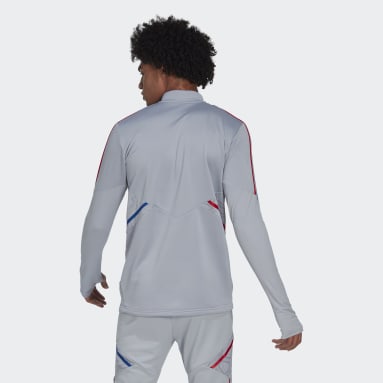 Men Football Grey Olympique Lyonnais Tiro 21 Training Top