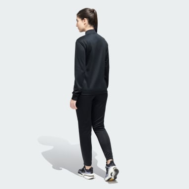 Plain black tracksuit womens 2025