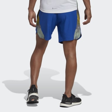 ผู้ชาย เทรนนิง สีน้ำเงิน กางเกงเทรนนิงขาสั้นพิมพ์ลาย Designed for Movement AEROREADY HIIT