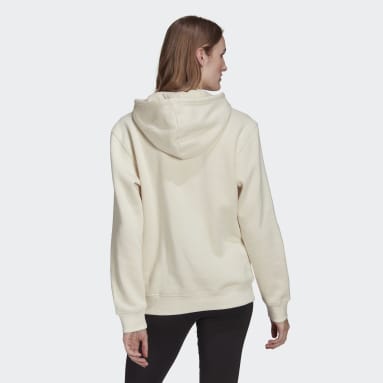 Kvinder Originals Beige Adicolor Essentials Fleece hættetrøje