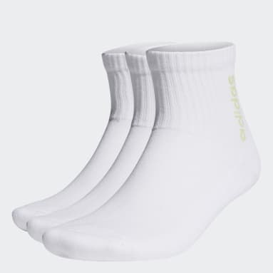 Calcetines Semiacolchados Largo Arriba del Tobillo 3 Pares Blanco Training