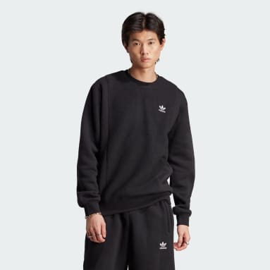 Essentials+ Trefoil Reverse Material Crew Sweatshirt