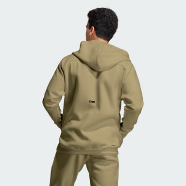 Veste de survêtement à capuche entièrement zippée Z.N.E. Premium Vert Hommes Sportswear