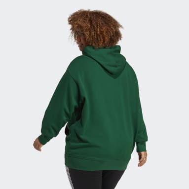 Women's Originals Green Trefoil Hoodie (Plus Size)