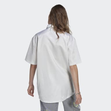 Frauen Originals Loose Allover-Print Hemd Weiß