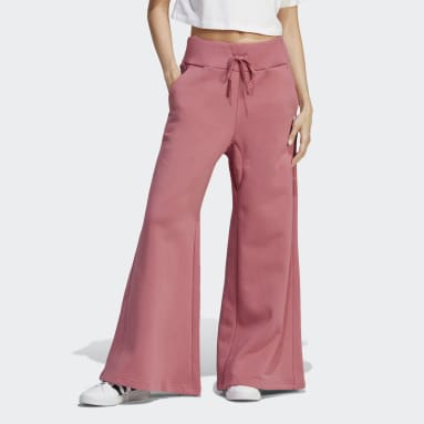 Women Sportswear Pink Lounge Fleece Wide Joggers
