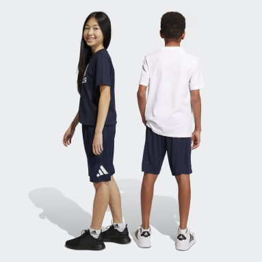 Kids Sportswear Blue Train Essentials AEROREADY Logo Regular-Fit Shorts
